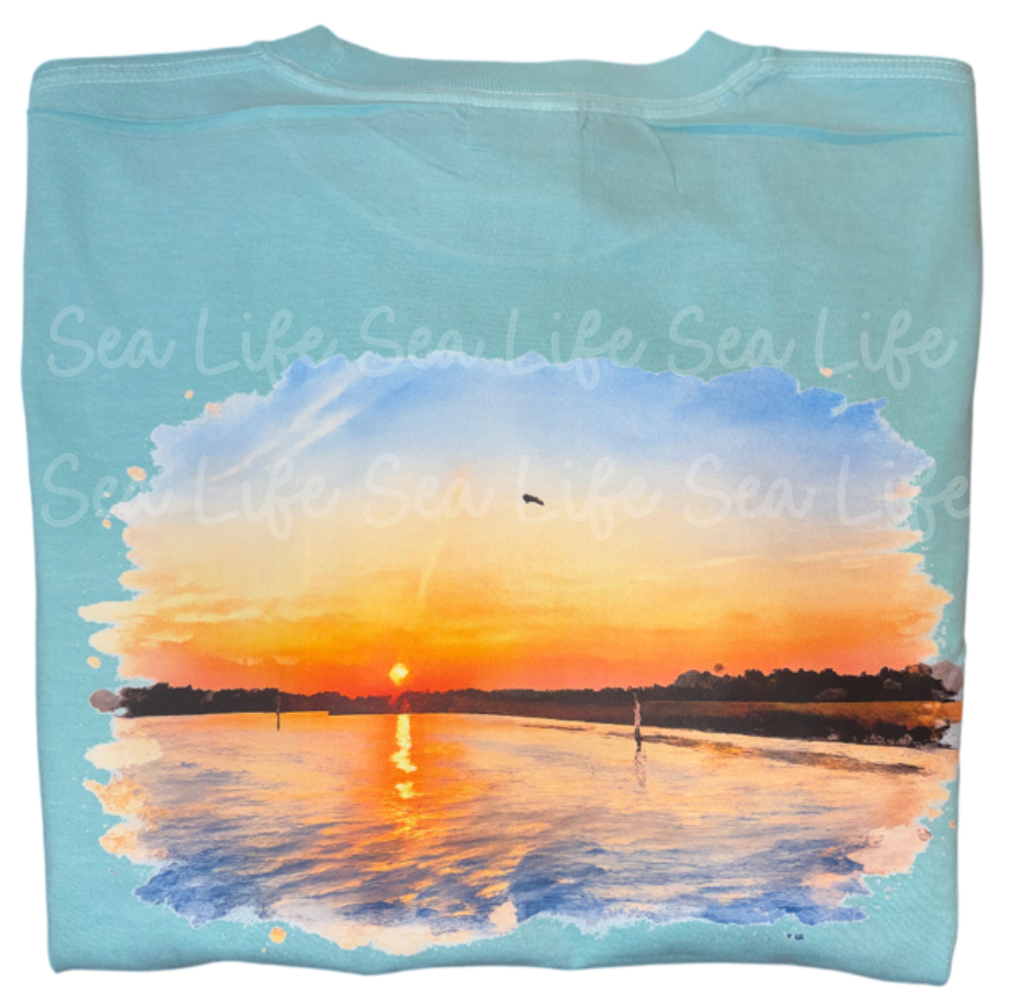 Fort Bayou Sunset Tee